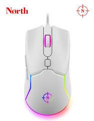 North Air White RGB Kablolu Beyaz Profesyonel Gaming Oyuncu Mouse