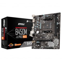 MSI B450M-A PRO MAX 4133MHz(OC) DDR4 Soket AM4 M.2 HDMI DVI mATX Anakart