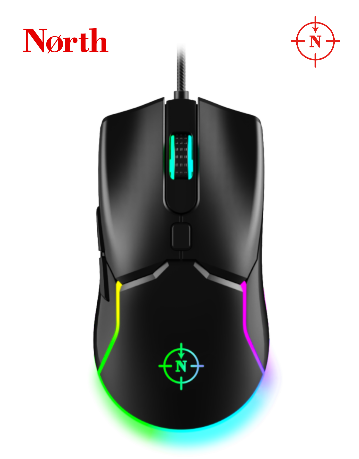 North Air RGB Kablolu Profesyonel Gaming Oyuncu Mouse