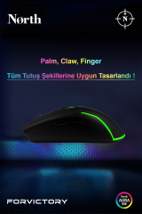 North Air RGB Kablolu Profesyonel Gaming Oyuncu Mouse