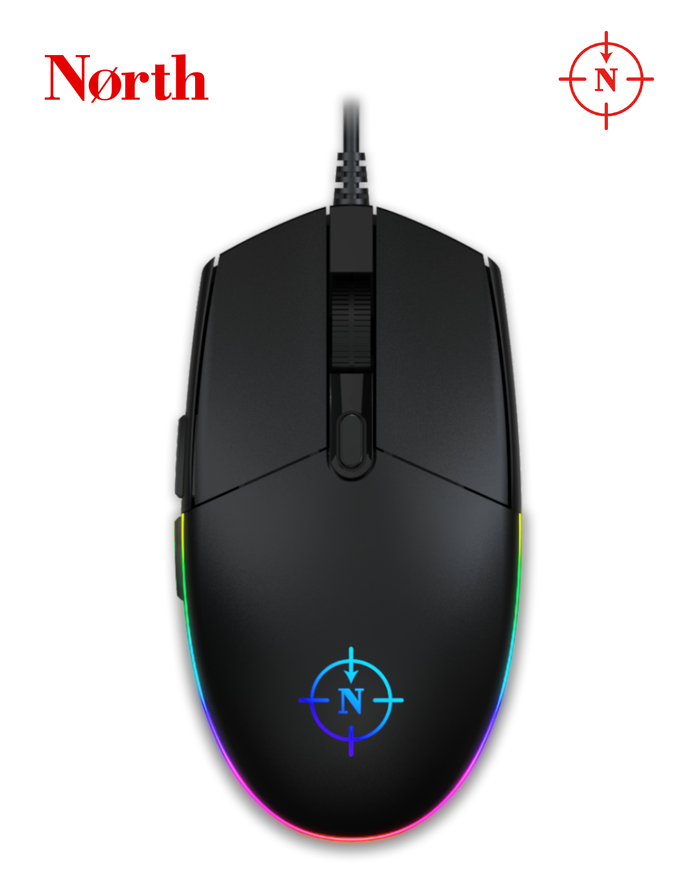 North Combat RGB Kablolu Gaming Mouse