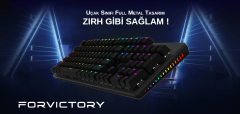 North Shield Blue Switch Türkçe RGB Mekanik Gaming Klavye