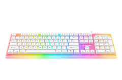 North Paladin Mekanik Hisli Türkçe RGB Beyaz Gaming Klavye