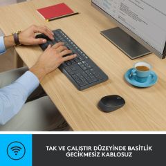 Logitech MK235 USB Kablosuz Türkçe Klavye Mouse Seti