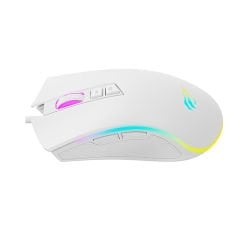 Havit Gamenote MS1034 RGB Gaming Makrolu Programlanabilir Oyuncu Mouse - Beyaz