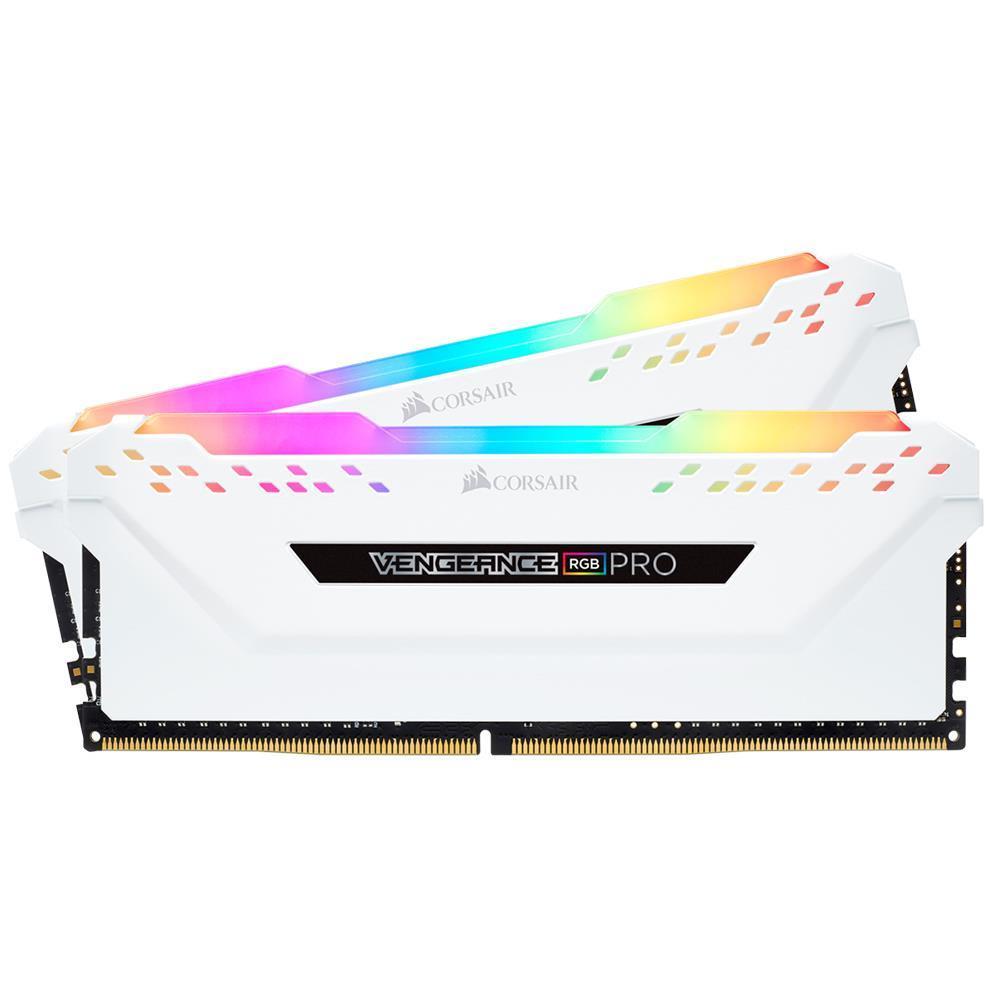 CORSAIR 16GB (2x8GB) Vengeance RGB PRO Beyaz 3000MHz CL15 Dual Kit Ram