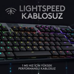 Logitech G G915 TKL LIGHTSPEED Clicky İngilizce Kablosuz Gaming Klavye