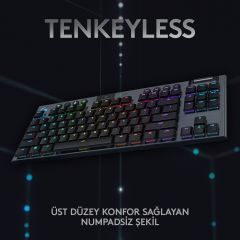 Logitech G G915 TKL LIGHTSPEED Clicky İngilizce Kablosuz Gaming Klavye