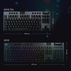 Logitech G G915 TKL LIGHTSPEED Clicky İngilizce Kablosuz Gaming Klavye