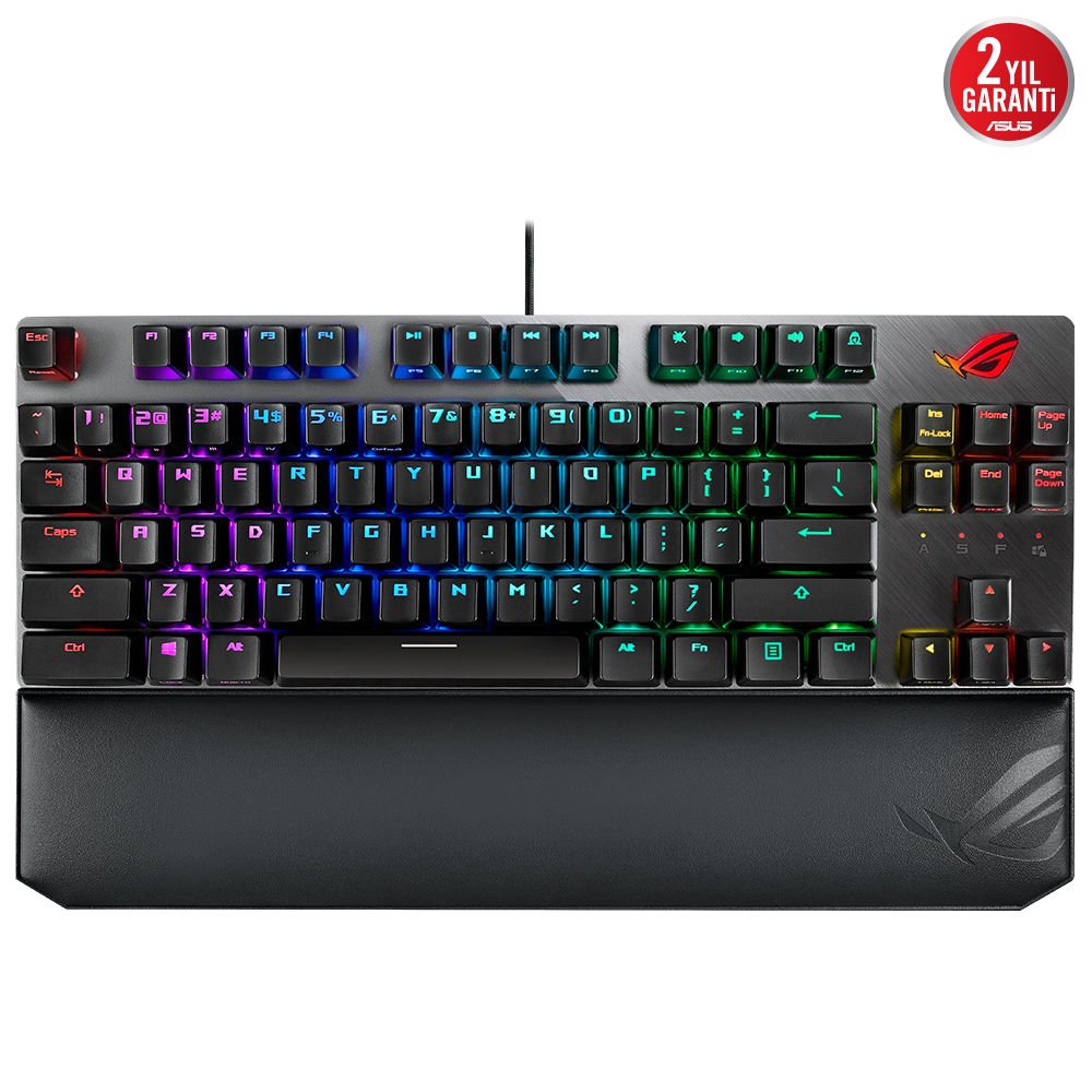 ASUS ROG STRIX Scope TKL Deluxe ROG NX Red Türkçe RGB Mekanik Gaming Klavye
