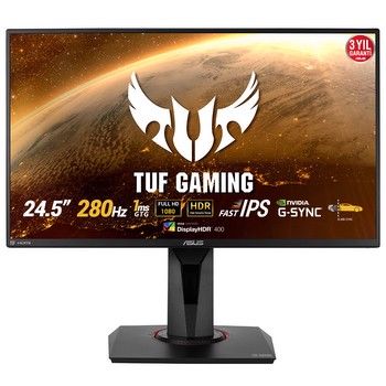 ASUS TUF GAMING 24.5'' VG259QM 280Hz 1ms 2xHDMI DP HDR400 G-Sync FHD Fast IPS Gaming Monitör