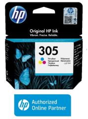 HP 305 Siyah 3YM61AE HP 305 Renkli 3YM60AE Orijinal Kartuş Seti
