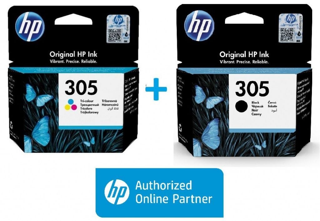 HP 305 Siyah 3YM61AE HP 305 Renkli 3YM60AE Orijinal Kartuş Seti
