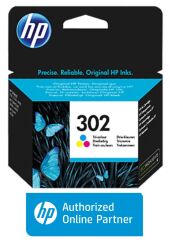HP 302 Siyah ve Renkli Orijinal Kartuş Seti F6U65AE, F6U66AE
