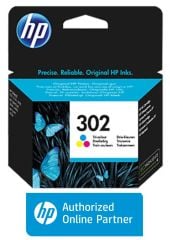 Hp 302-F6U65AE Renkli Orjinal Mürekkep Kartuşu