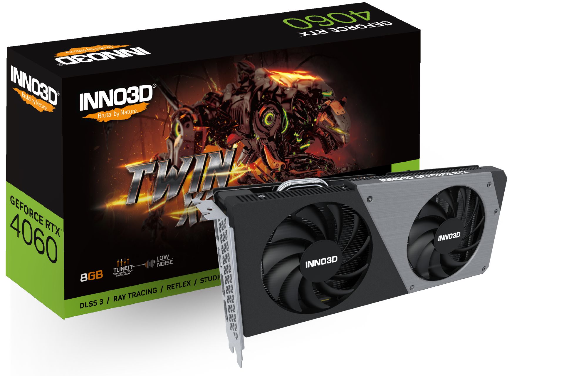 INNO3D RTX4060 Twin x2 8GB 128Bit GDDR6 3x DP 1.4a HDMI 2.1a Ekran Kartı