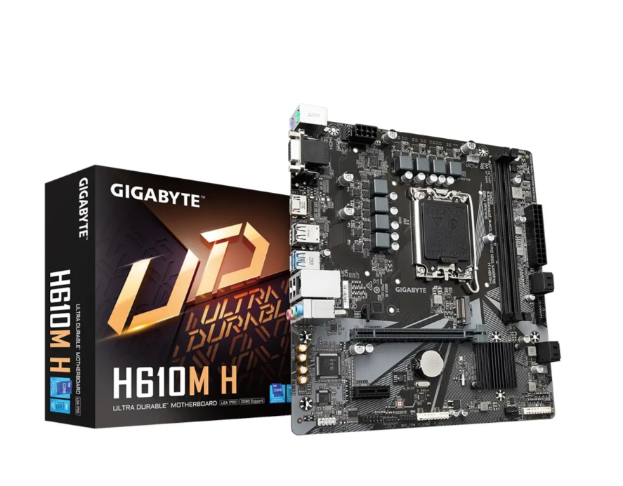 Gigabyte H610M-H DDR5 Intel H610 Soket 1700 DDR5 5600MHz mATX Gaming Anakart