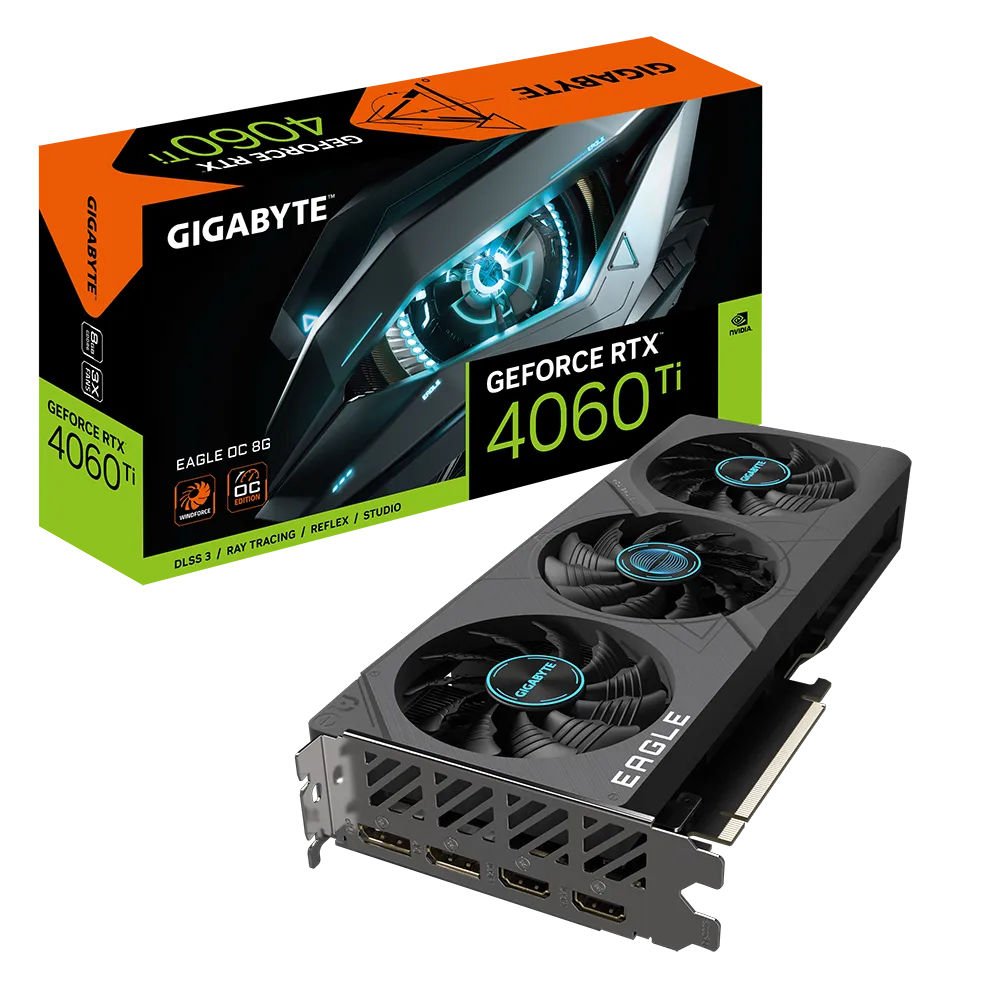 GIGABYTE GeForce RTX 4060 Ti EAGLE OC 8GB GDDR6 DLSS 3 128 Bit Ekran Kartı