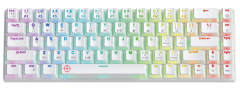 North Odin PRO WL68 LightCore Kablosuz Bluetooth RGB Red Switch Türkçe Beyaz Mekanik Gaming Klavye