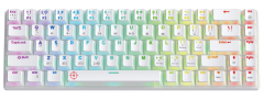 North Odin PRO WL68 LightCore Kablosuz Bluetooth RGB Red Switch Türkçe Beyaz Mekanik Gaming Klavye