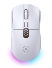 North Odin PRO WL 26.000 DPI 750 IPS 70G UltraLight RGB Kablosuz Beyaz Gaming Mouse