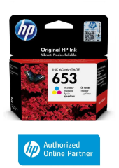 Hp 653-3YM74AE Renkli Orijinal Kartuş