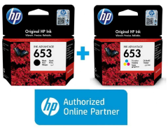 HP 653 3YM75AE Siyah + Renkli 2'li Set Kartuş