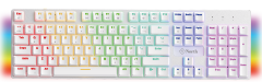 North Shield White RED Switch Türkçe Q Rgb Full Metal Panel Mekanik Beyaz Gaming Klavye