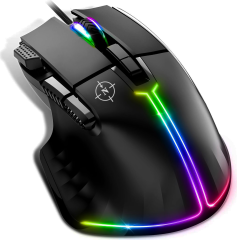 North Ragnarok RGB 12.800 DPI 400 IPS 50G PMW3389 Profesyonel Makrolu Gaming Oyuncu Mouse