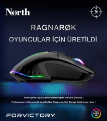 North Ragnarok RGB 12.800 DPI 400 IPS 50G PMW3389 Profesyonel Makrolu Gaming Oyuncu Mouse