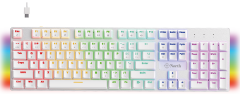 North Shield White Mekanik Oyuncu Klavyesi + Air White RGB Oyuncu Mouse + Odin Oyuncu Mousepad White Bundle