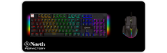 North Ragnarok Oyuncu Mouse + Shield Mekanik Oyuncu Klavyesi + Odin Gaming Mousepad VIP Bundle
