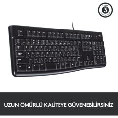 Logitech MK120 920-002560 Kablolu Klavye Mouse Seti