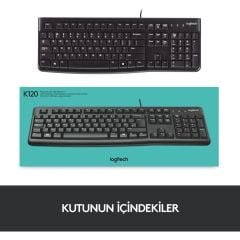 Logitech MK120 920-002560 Kablolu Klavye Mouse Seti