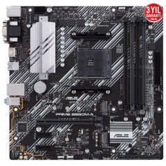 ASUS PRIME B550M-A 4600MHz(OC) DDR4 Soket AM4 M.2 HDMI VGA DVI mATX Anakart