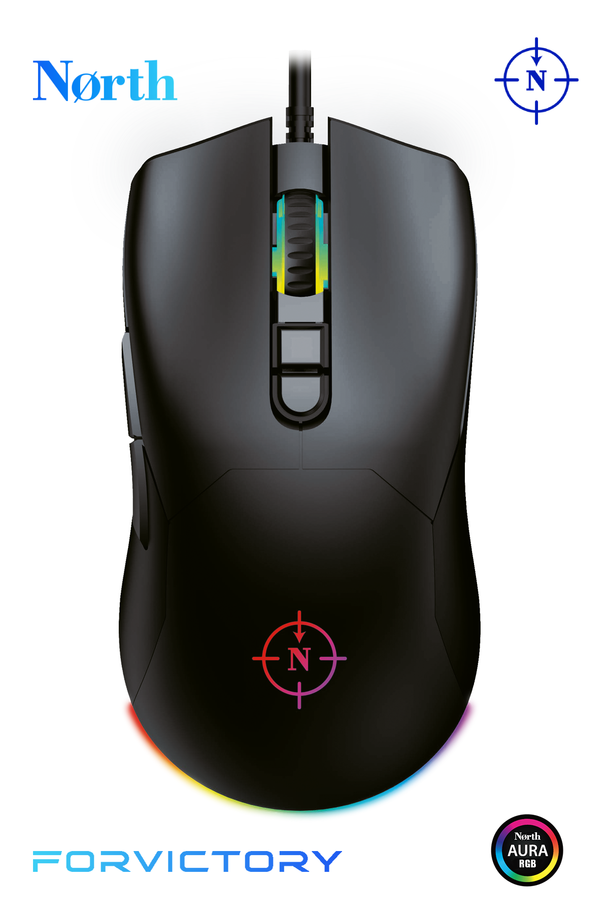 North Game Over PRO 12.800 DPI 400 IPS 50G PMW3389 Makrolu Gaming Oyuncu Mouse