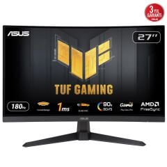 ASUS 27'' VA TUF GAMING VG27VQ3B 1MS 180Hz HDMI-DP Kavisli Gaming Monitör (1920 X 1080)