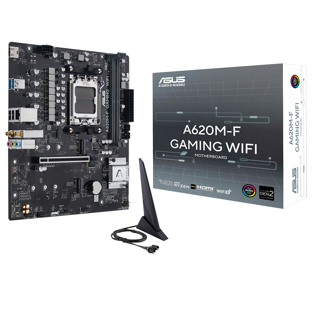 ASUS PRIME A620M-F GAMING WIFI 8000MHz DDR5 Soket AM5 M.2 HDMI mATX Anakart