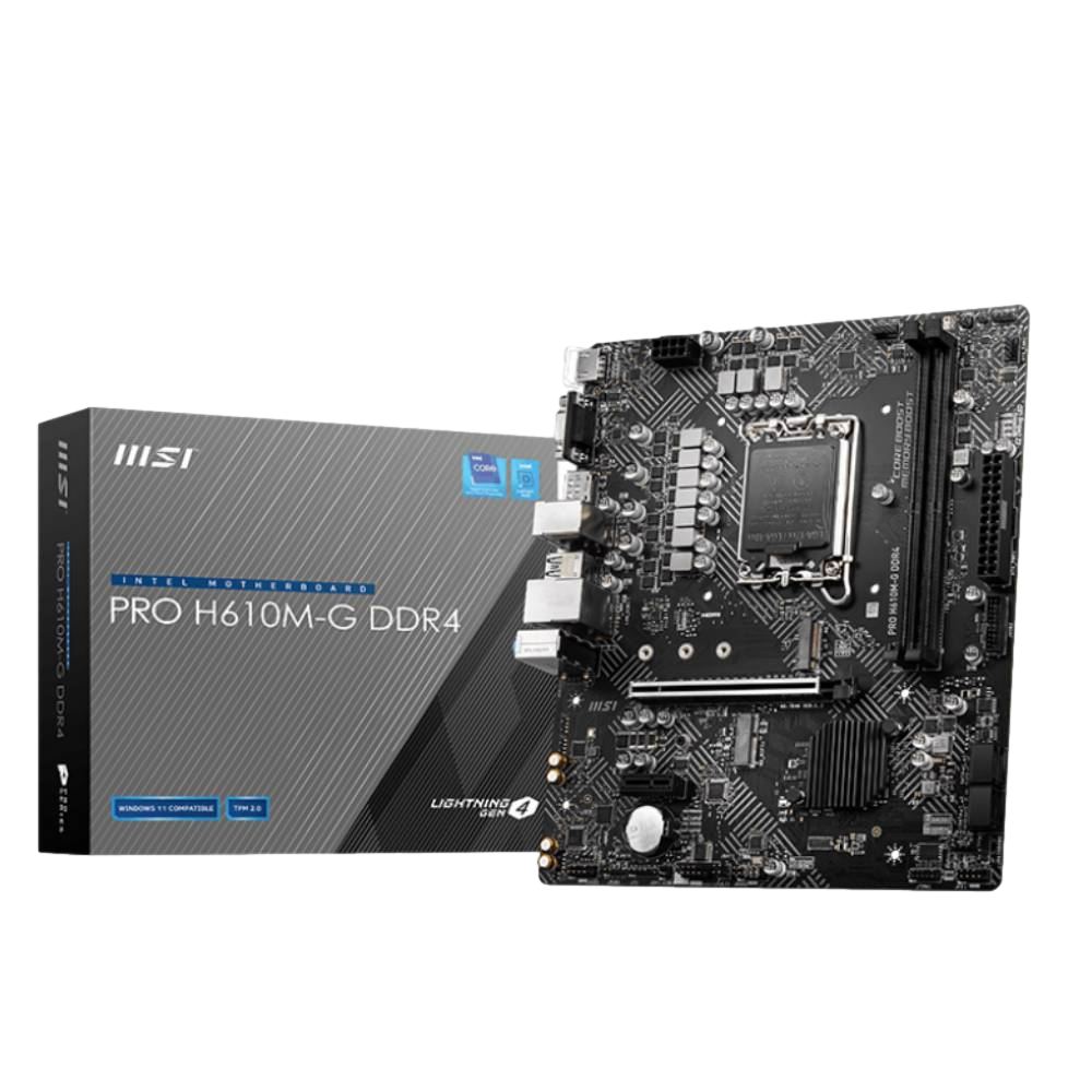 MSI PRO H610M-G DDR4 3200MHz(OC) DDR4 Soket 1700 M.2 HDMI DP VGA mATX Anakart