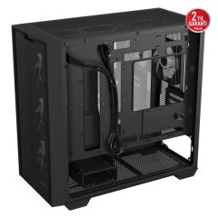 ASUS A21 Plus ARGB Temperli Cam USB 3.2 mATX Mesh Siyah Mid Tower Gaming Kasa