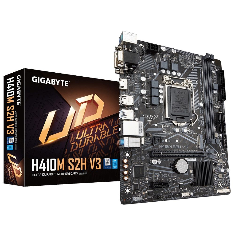 GIGABYTE H410M S2H V3 2933MHz DDR4 Soket 1200 M.2 HDMI DVI VGA mATX Anakart
