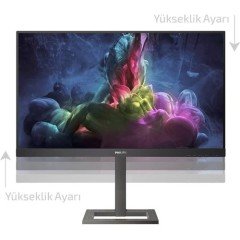 Philips 23.8 242E1GAEZ 144Hz 1ms HDMI DP FHD Freesync P. Yükseklik Ayarlı VA Gaming Monitör