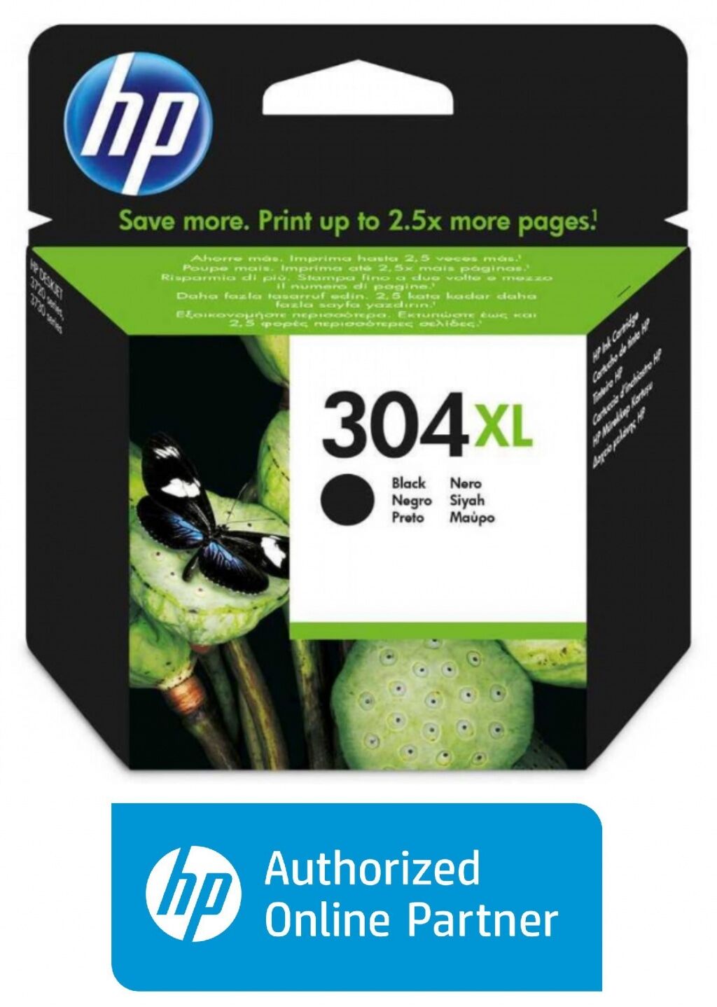 Hp 304XL-N9K08AE Siyah Orjinal Kartuş Yüksek Kapasiteli