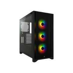 CORSAIR iCUE 4000X RGB 750W 80+ Bronze Tempered Glass Siyah Mid Tower Kasa