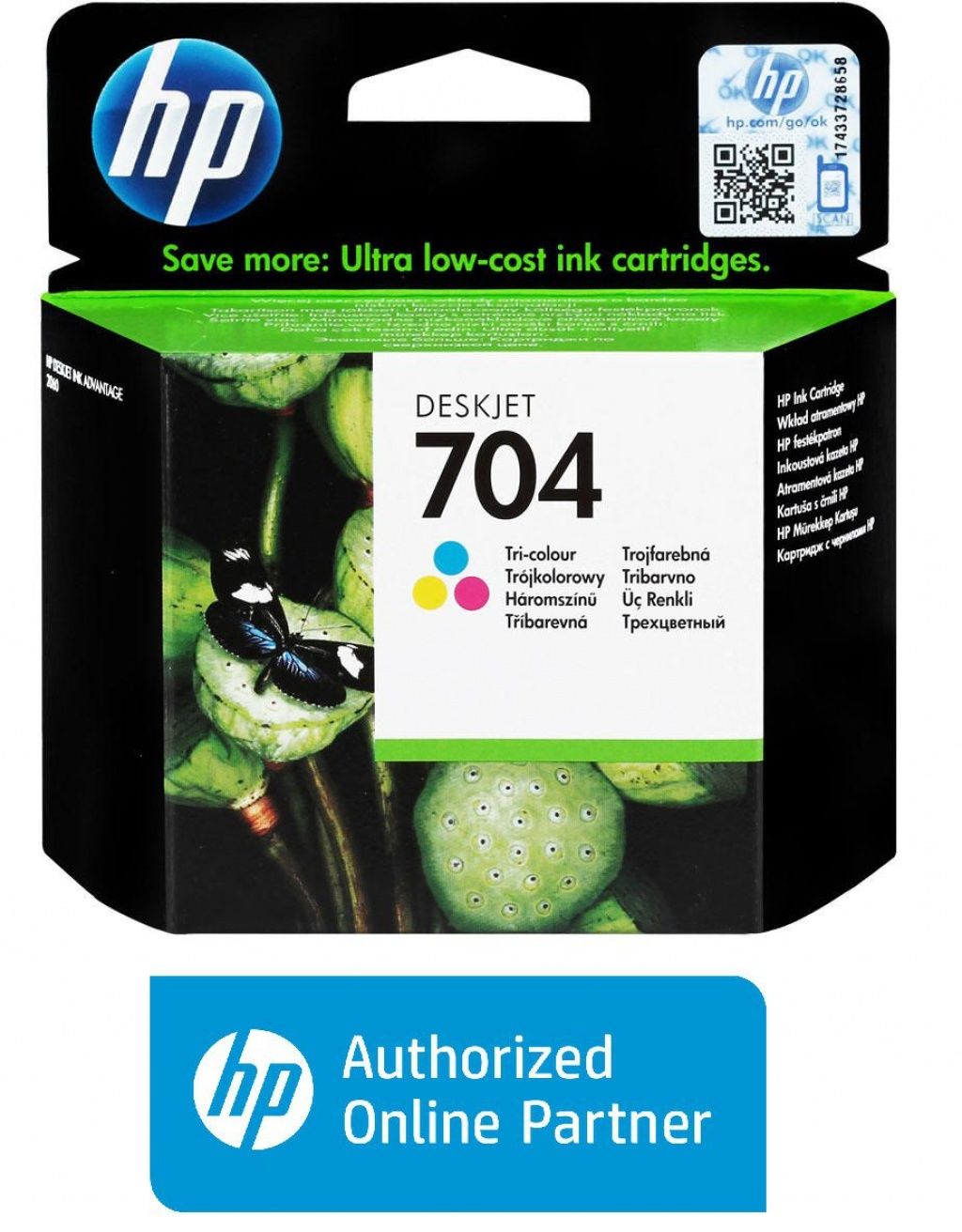 Hp 704-CN693A Renkli Orjinal Kartuş