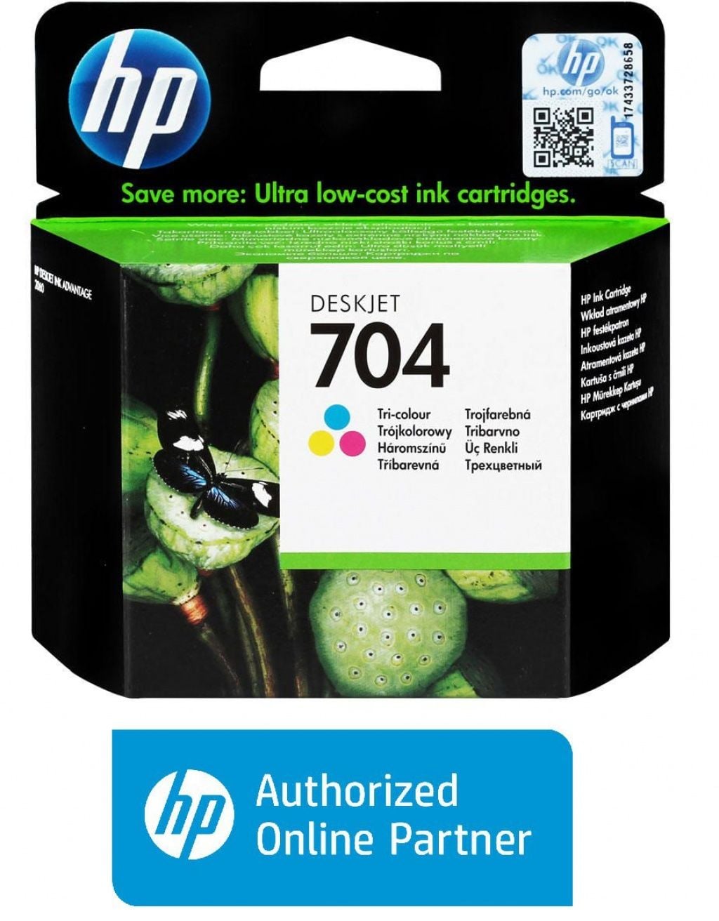 Hp 704-CN693A Renkli Orjinal Kartuş