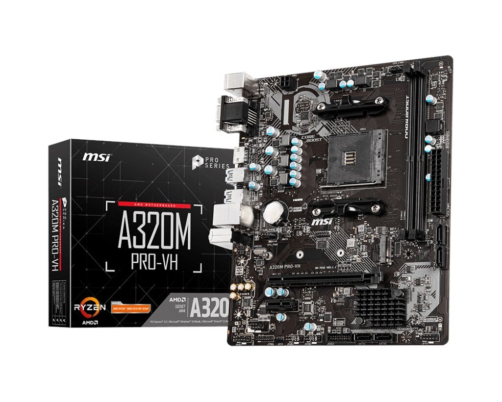 MSI A320M PRO-VH 3200MHz(OC) DDR4 Soket AM4 HDMI D-Sub mATX Anakart