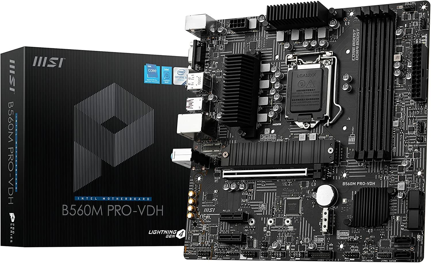 MSI B560M PRO VDH 5066Mhz(OC) DDR4 Soket 1200 M.2 HDMI VGA DP mATX Anakart