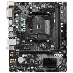 MSI A320M-A PRO MAX 3200MHz(OC) DDR4 Soket AM4 M.2 HDMI DVI mATX Anakart