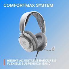 SteelSeries Arctis Nova 1P Hi-Fi Kablolu Beyaz Oyuncu Kulaklığı